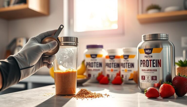 hvad blander man proteinpulver med