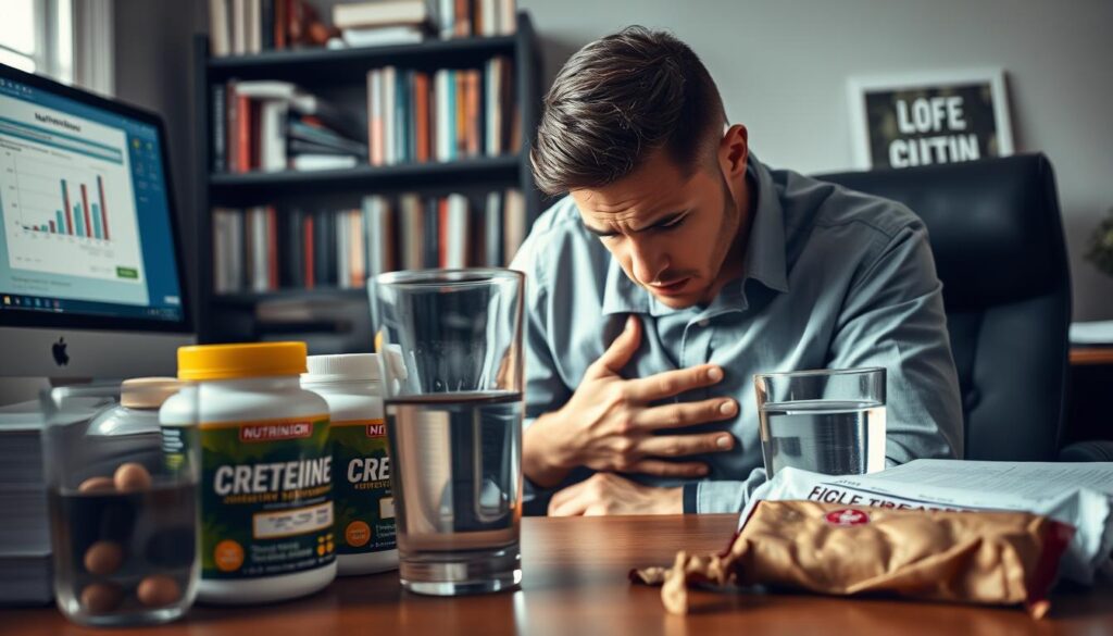 maveproblemer med kreatin